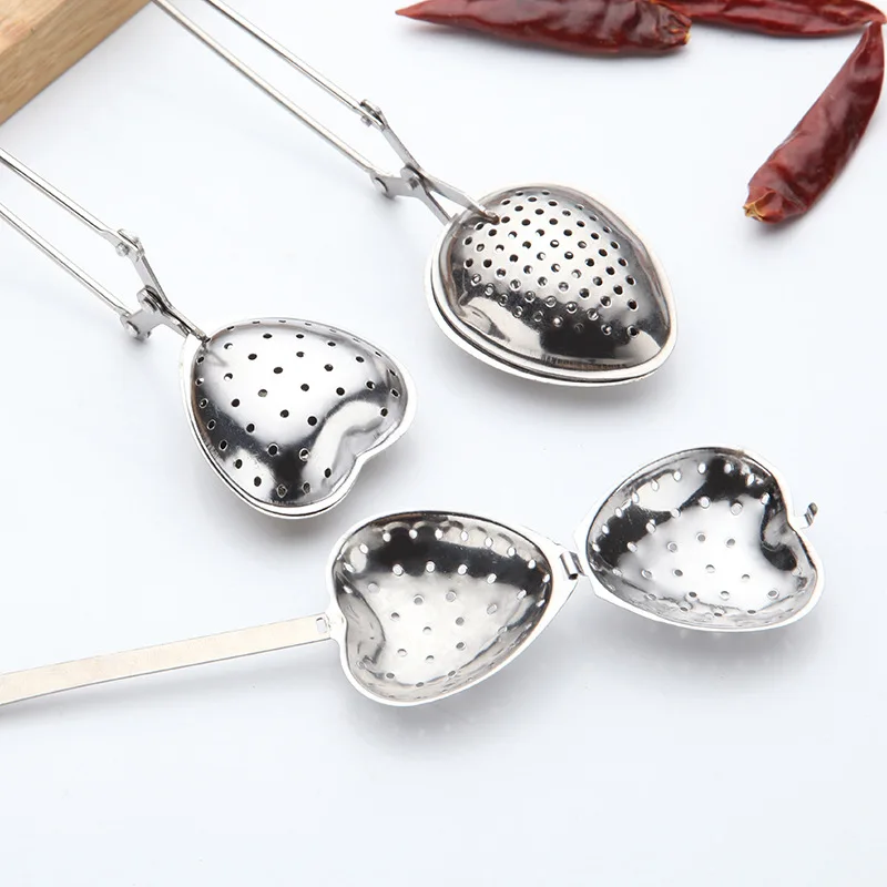 

Reusable Stainless Steel Tea Infuser Sphere Mesh Tea Strainer Coffee Herb Spice Filter Diffuser Handle Tea Ball Kitchen Gadgets