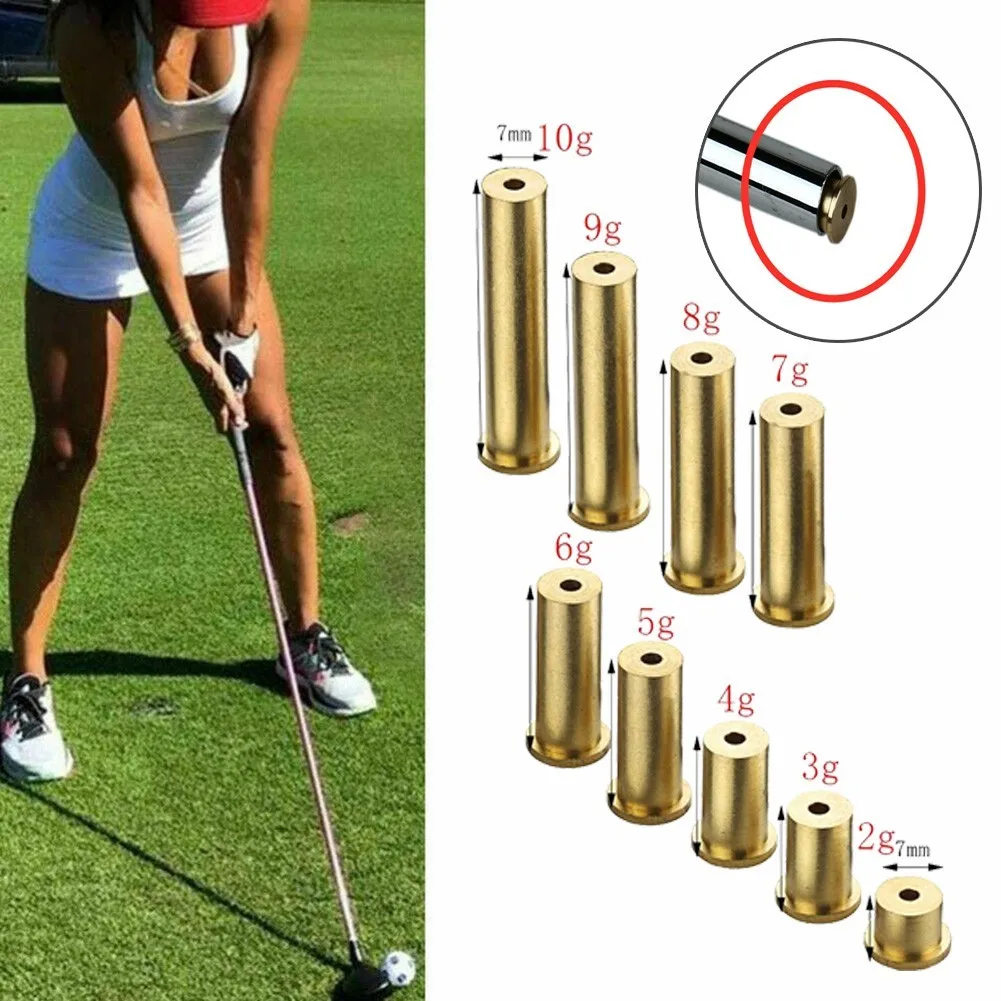

5Pcs Golf Club Brass Shaft Tip Swing Weights For Steel Iron Shafts Steel Wood Shaft Golf Club Accessories Assembly Accessories