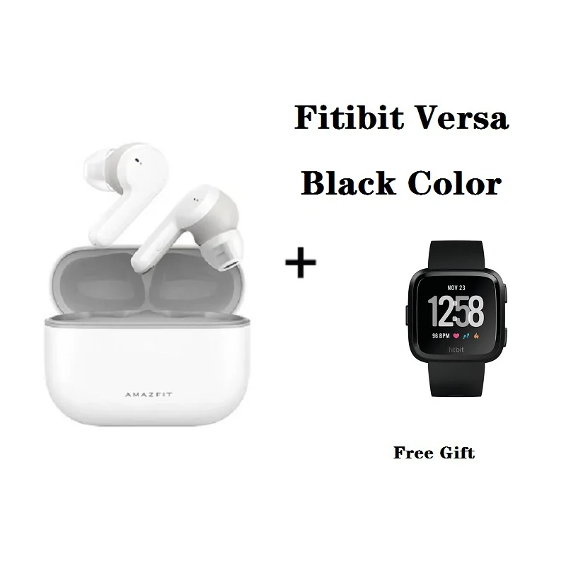 

Amazfit PowerBuds Pro TWS BLE 5.0 Earbuds Heart Rate Monitoring Noise-Reduction With Free Gift Top brand Versa SmartWatch