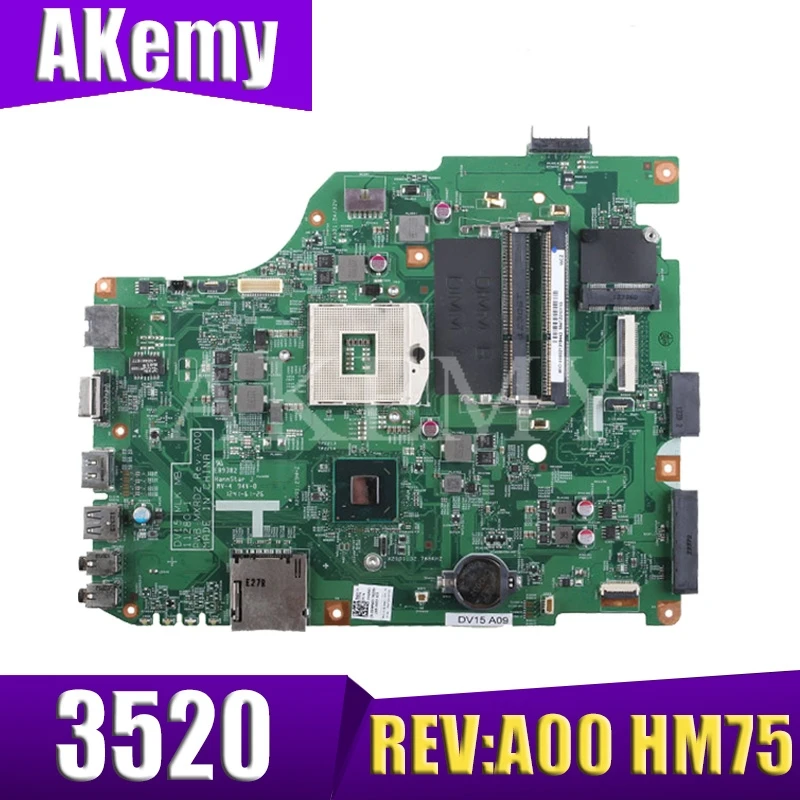 

Материнская плата для ноутбука DELL 3520 DV15 MLK MB 11280-1 PWB:MXRD2 REV:A00 для DELL INSPIRON 3520 HM75 тест