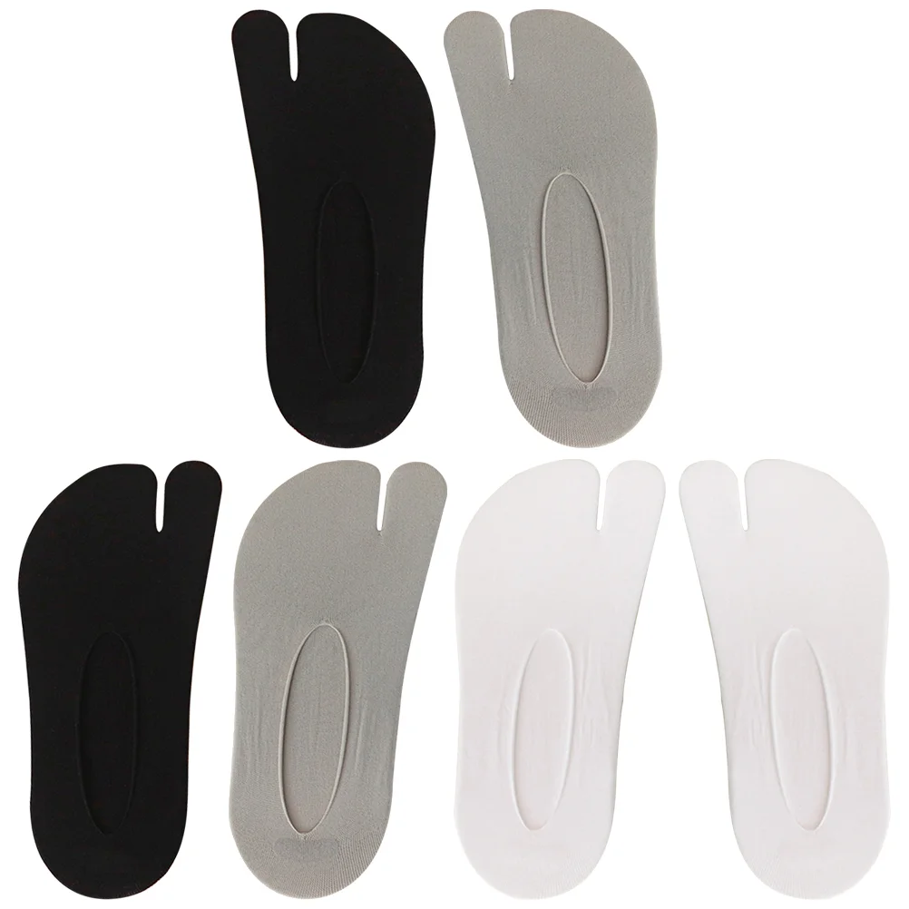 

3 Pairs Invisible Toe Socks Women Separated Toes Low Cut Womens Separator Summer
