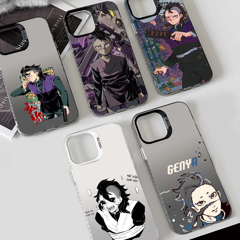 Чехол для телефона в стиле аниме Shinazugawa Genya чехол IMD цвет серебристый корпус iPhone 16
