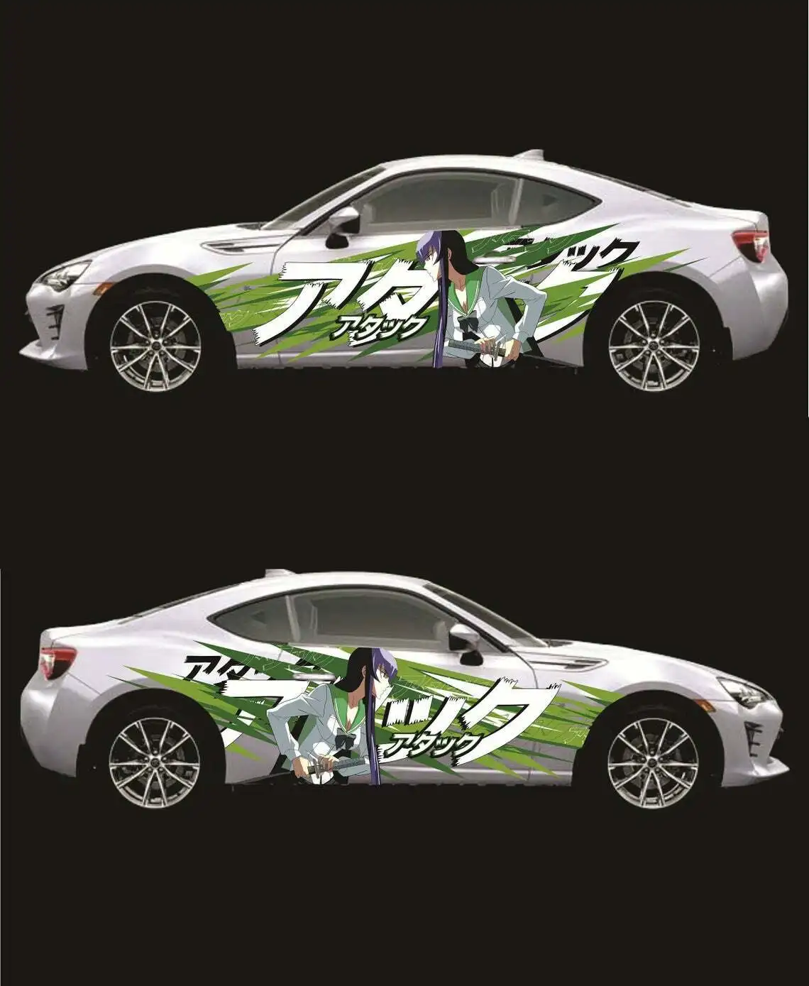 

Аниме ITASHA Zero Two автомобильная сторона sitcker Автомобильная дверь наклейка обмотка подходит для любой машины винил