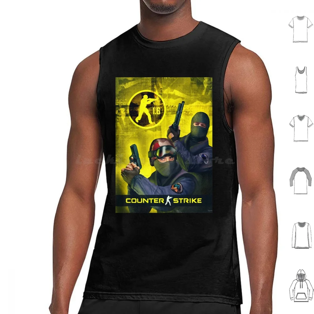 

Арт-майка Counter Strike 1,6, жилет без рукавов, Cs 1 6 Counter Strike 1 6 Csgo Counter Strike Gaming