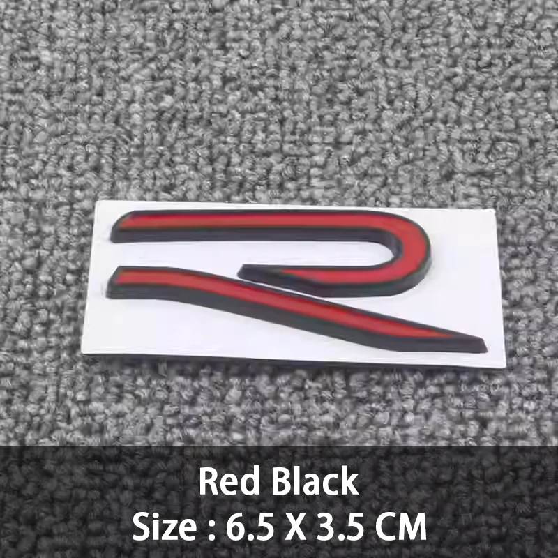 

Большой размер 3D Металлический новый значок R Эмблема на задний багажник автомобиля Наклейки на кузов автомобиля Наклейка для VW Golf GTI Sagitar Magotan Passat Стиль автомобиля