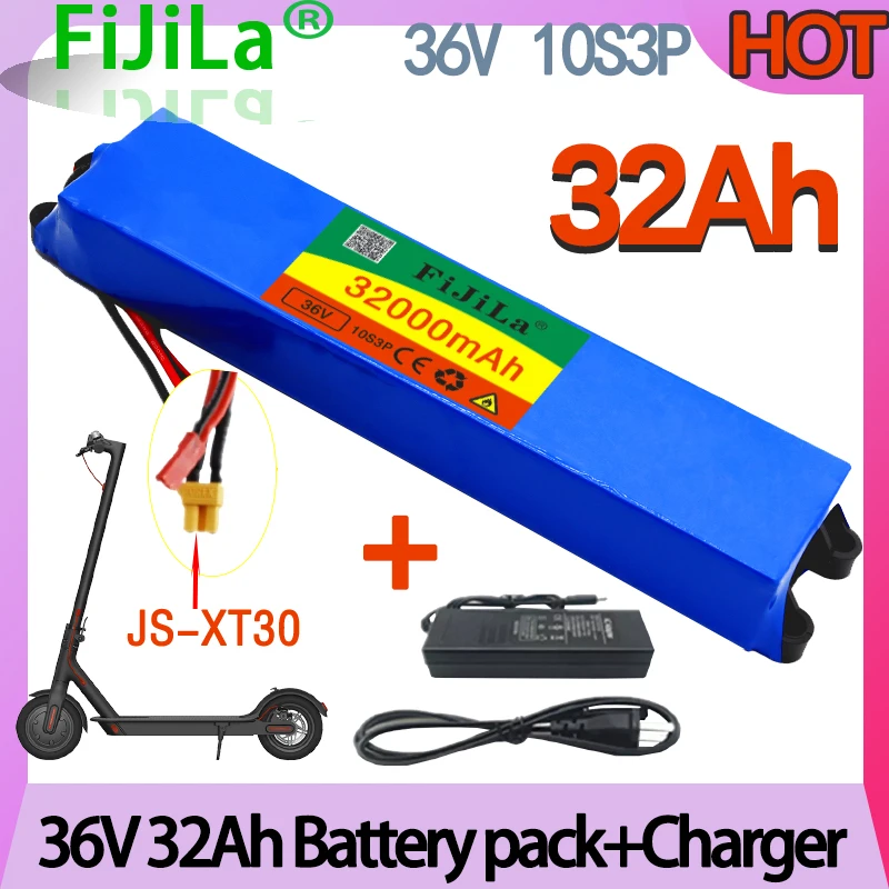 

36V 132Ah 10S3P wiederaufladbare lithium-akku mit BMS, geeignet für geändert roller elektrische fahrzeug batterie XT30/ XT60