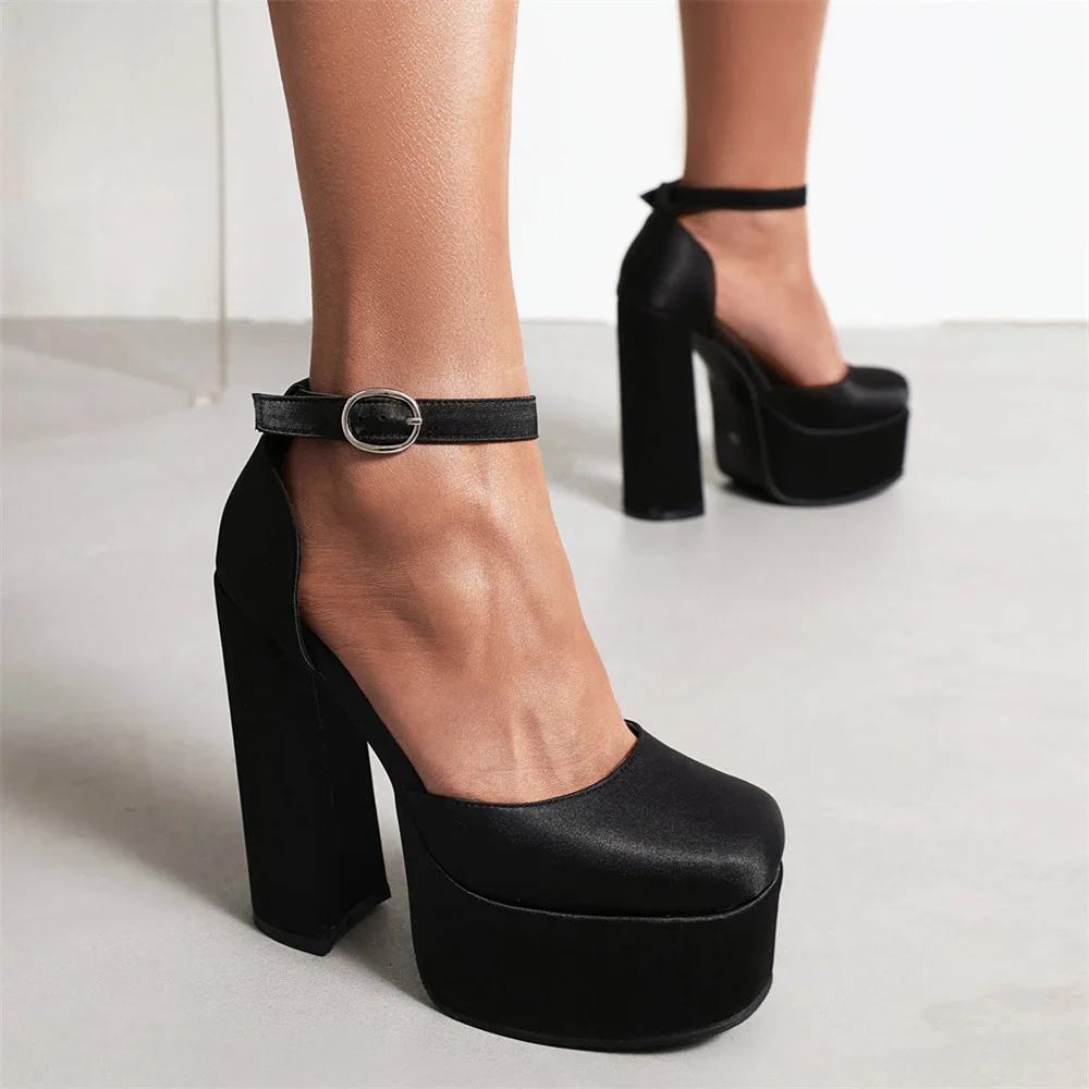 

Women Sandals 2022 Luxury Summer Platform Stripper Super High Heel Gothic Fashion Party Banquet Hollow Woman Shoes