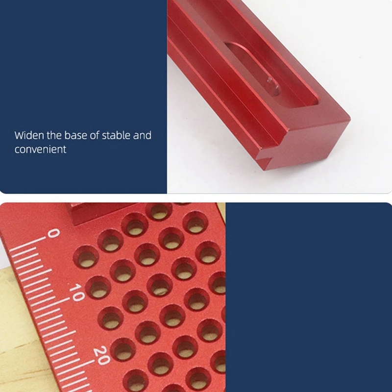 300 мм алюминиевый сплав квадратная деревообрабатывающая линейка высоты