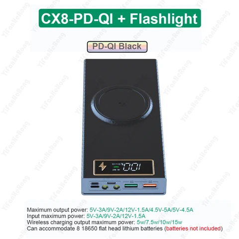 YiFanHeRong Battery Case для 8x18650 аккумуляторов