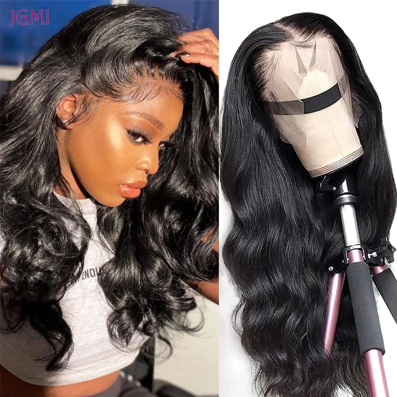 

13x4 HD Transparen Lace Frontal Wigs For Women 180 250 Density Brazilian Body Wave 4x4 Closure Wigs Remy Human Hair Lace Wigs