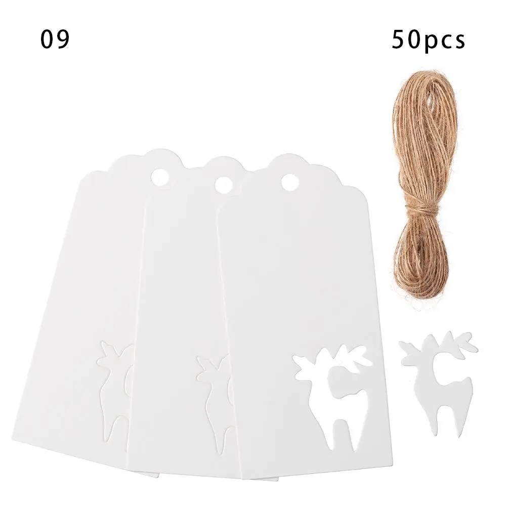 

Бумажные бирки Рождественская Снежинка 50 шт