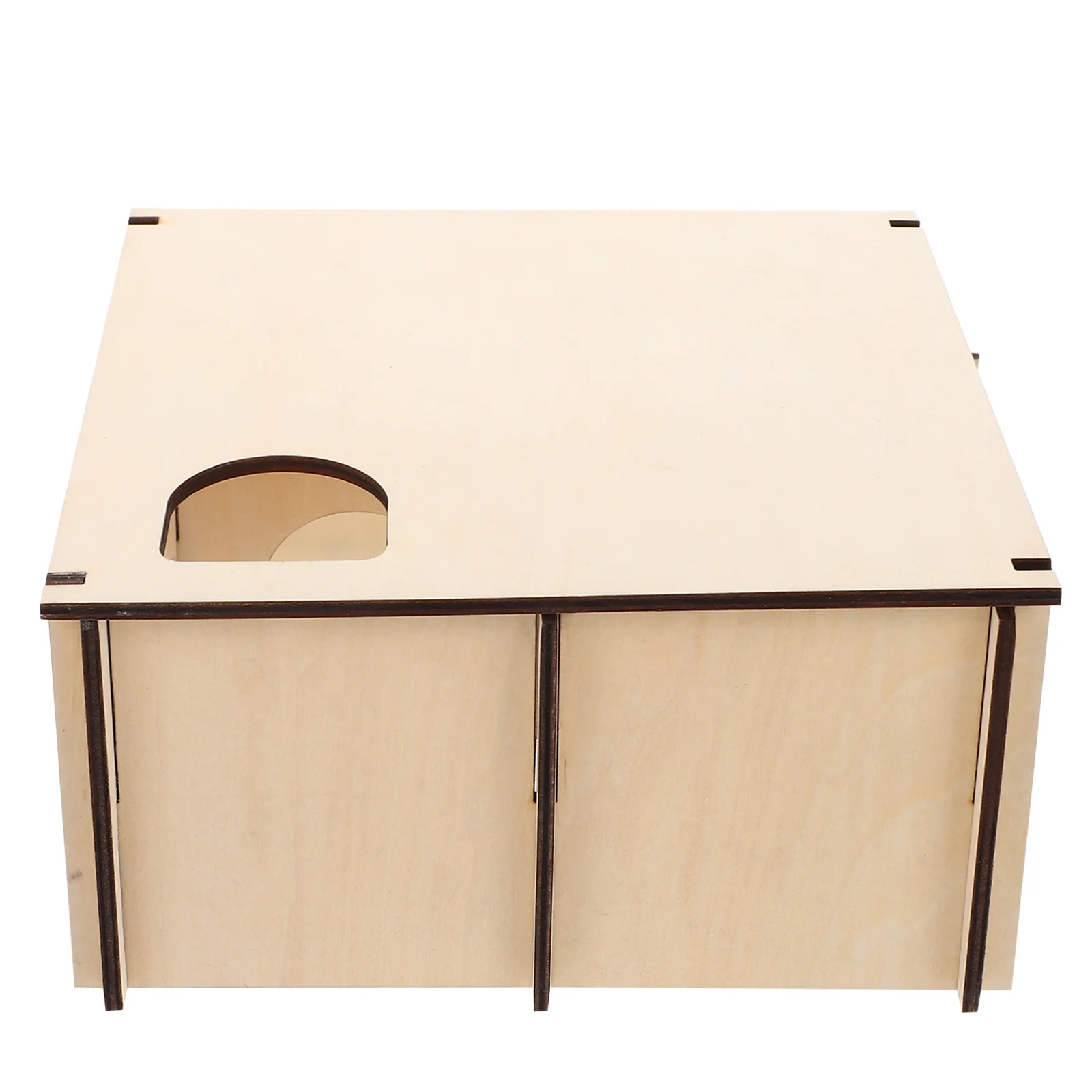 

Hamster House Hideout Maze Wooden Cage Hut Tunnel Toy Mouse Chinchilla Wood Guinea Rat Play Hiding Tube Sleeping Running Puzzle