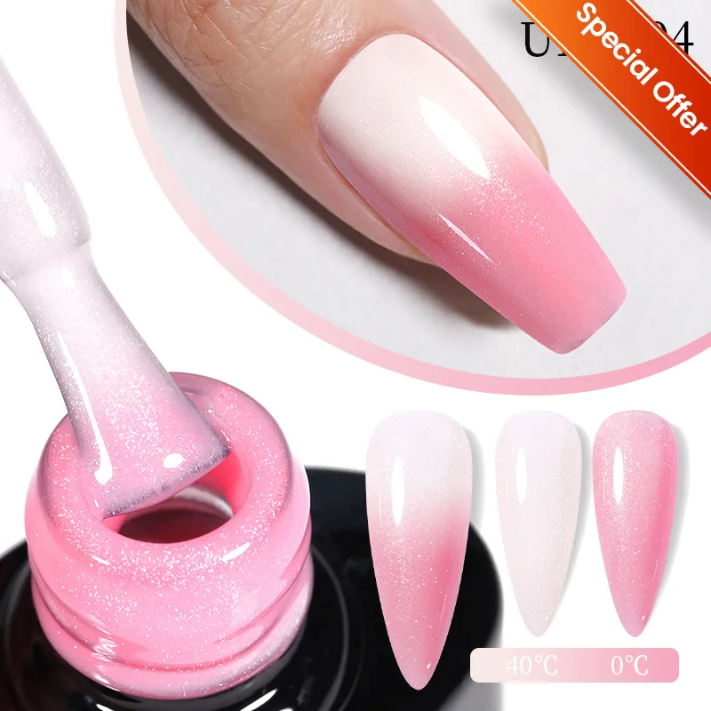 UR SUGAR Гель-лак для ногтей Не набор Soak Off UV LED Sparking Auroras Glitter Thermal Rubber Base Gel Последний