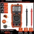 Цифровой мультиметр RICHMETERS RM113D, 6000 отсчетов, измеритель температуры напряжения NCV с магнитной всасывающей вспысветильник кой