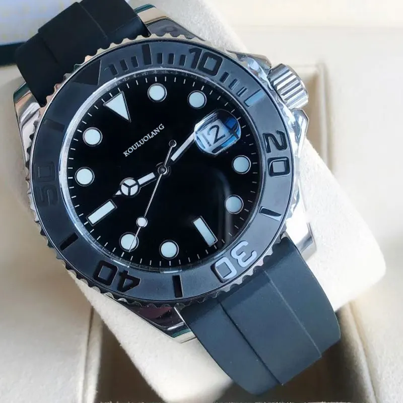 

Мужские механические часы 42 мм MIYOTA 8215 Move Men t 316L чехол из нержавеющей стали с керамической рамкой водонепроницаемый светящийся