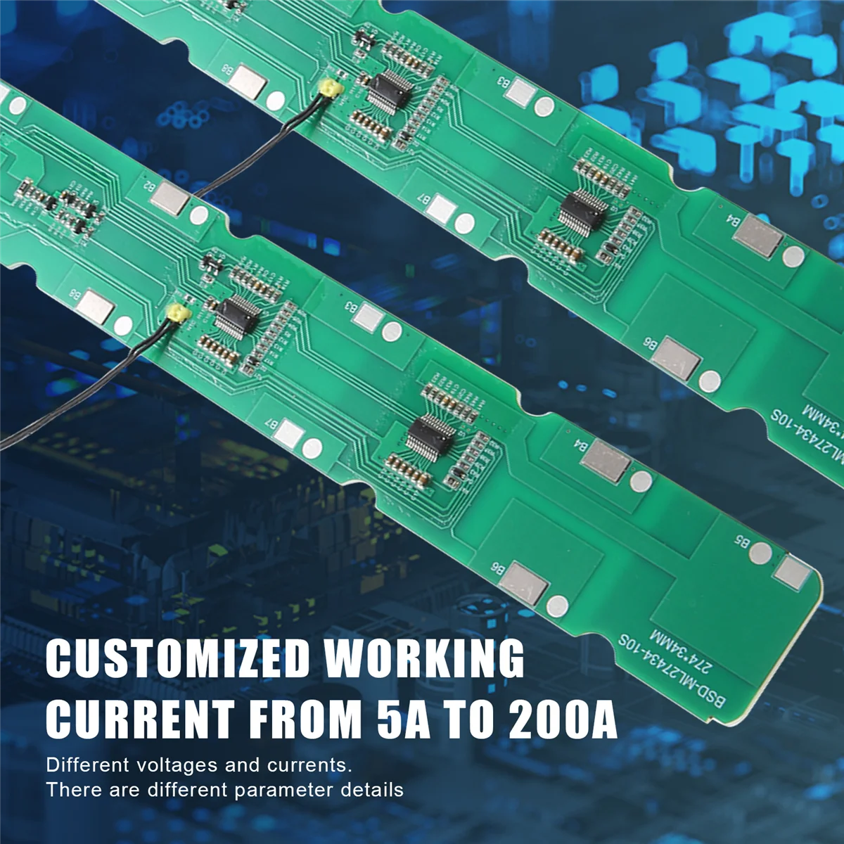 10S 36V BMS 15A Защитная плата литиевого аккумулятора с разными портами для