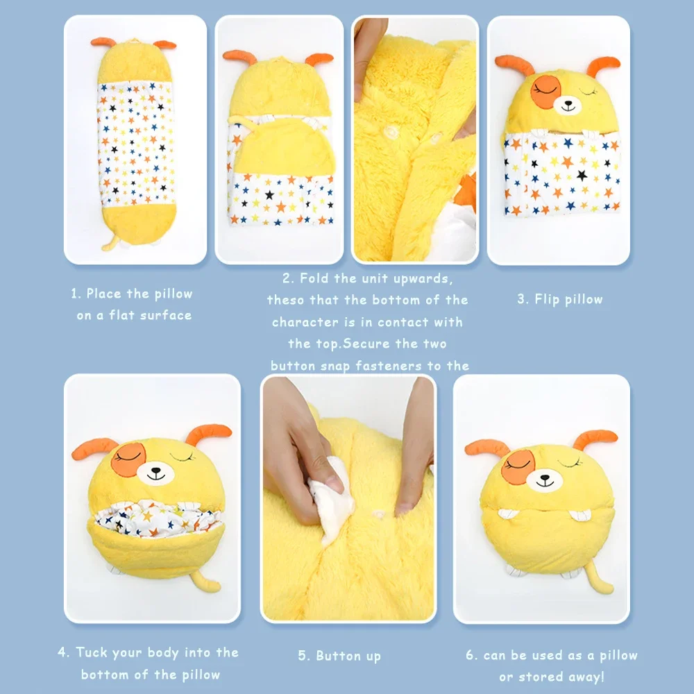 Милый спальный мешок из шелковицы с машинкой для взрослых и детей плюшевый