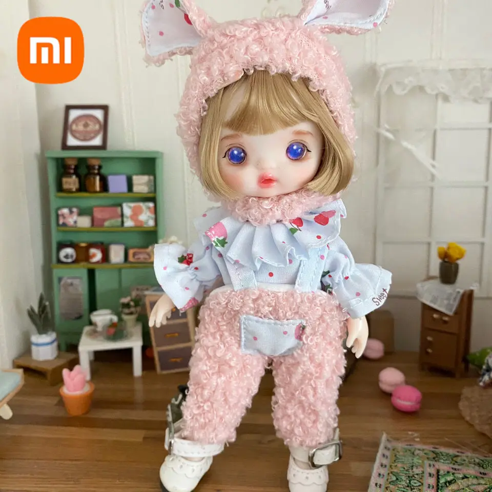 

Youpin 16cm Bjd Doll Movable 12Joints 3D Real Eye High-end Dress Can Dress Up Fashion Doll Children DIY Girl Toy Best Gift