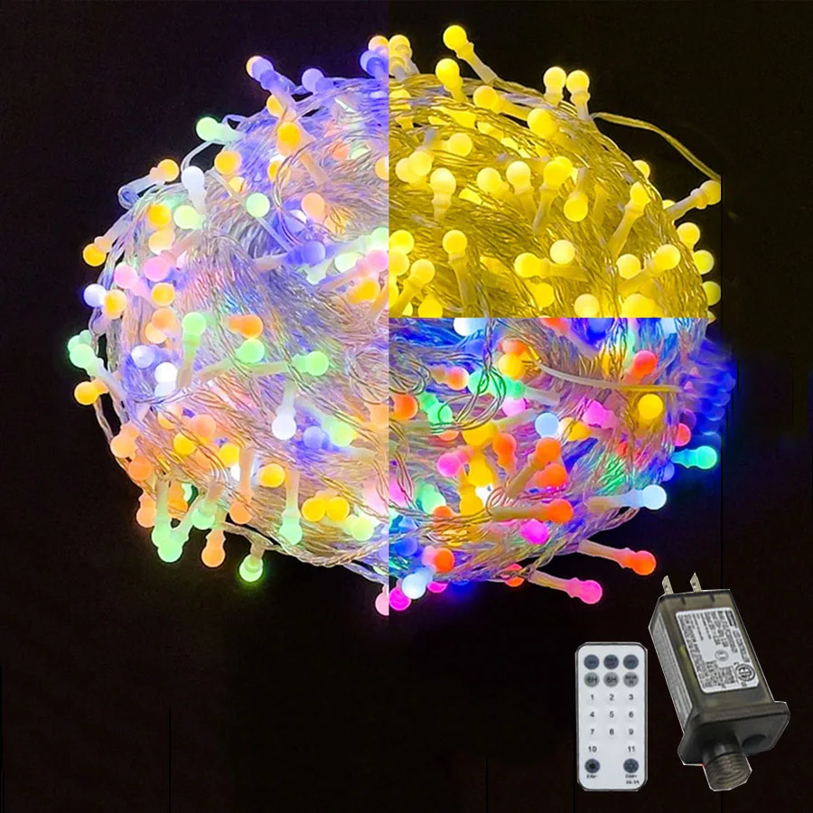 Рождественская гирлянда меняющая цвет 50 м