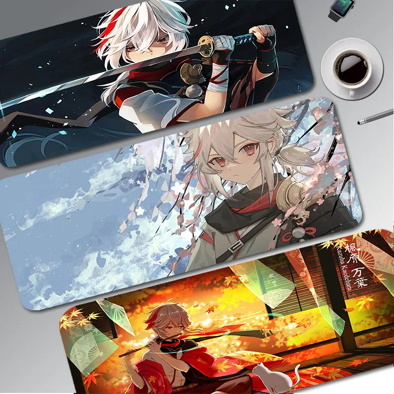

Genshin Impact Kaedehara Kazuha Large XXL Keyboard Mat Table Mat Students Gamer Desktop Mousepad Gaming Mouse Pad For PC