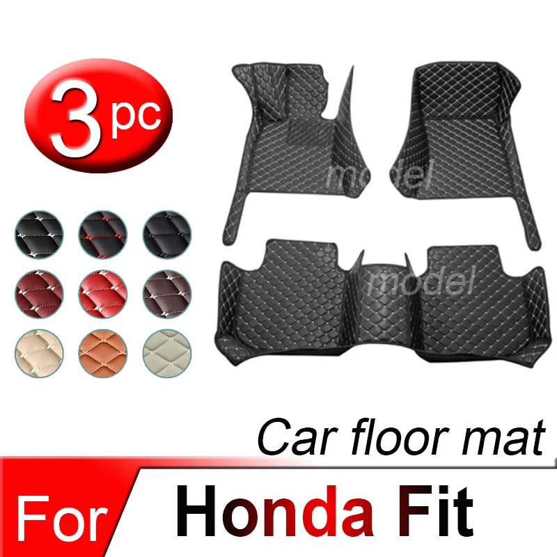 

Автомобильные коврики для Honda Fit Jazz GK3 4 5 6 7 2014 ~ 2020, коврик, роскошный кожаный коврик, интерьерные детали, автомобильные аксессуары GH7 GP5 6