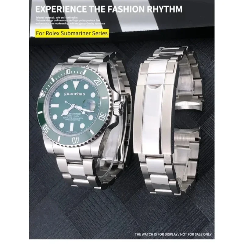 21 мм 20 ммPerpetual Submariner Seiko NH35 ремешок для часов браслет твердый из нержавеющей стали