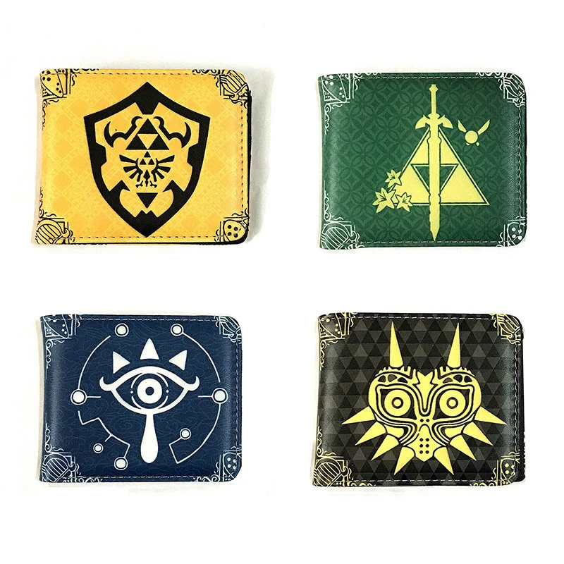 

Zeldas Leather Wallets Tears of The Kingdom Game Figures Coin Purse ID Credit Card Holder Money Bag MultiFunction Portable Gifts