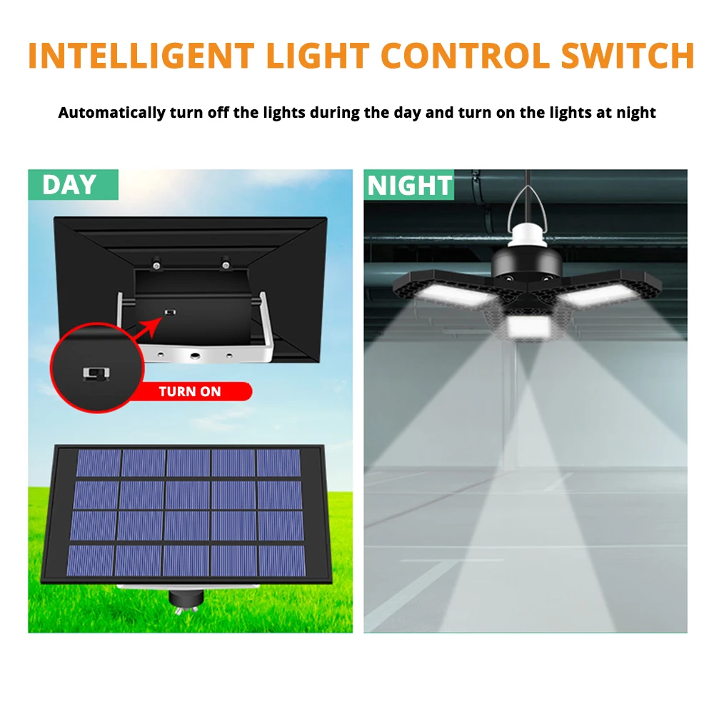 Цена Подвесной светильник на солнечной батарее, с большим углом, Солнечная лампа для помещений, с кабелем, подходит для внутреннего двора, сада, д...