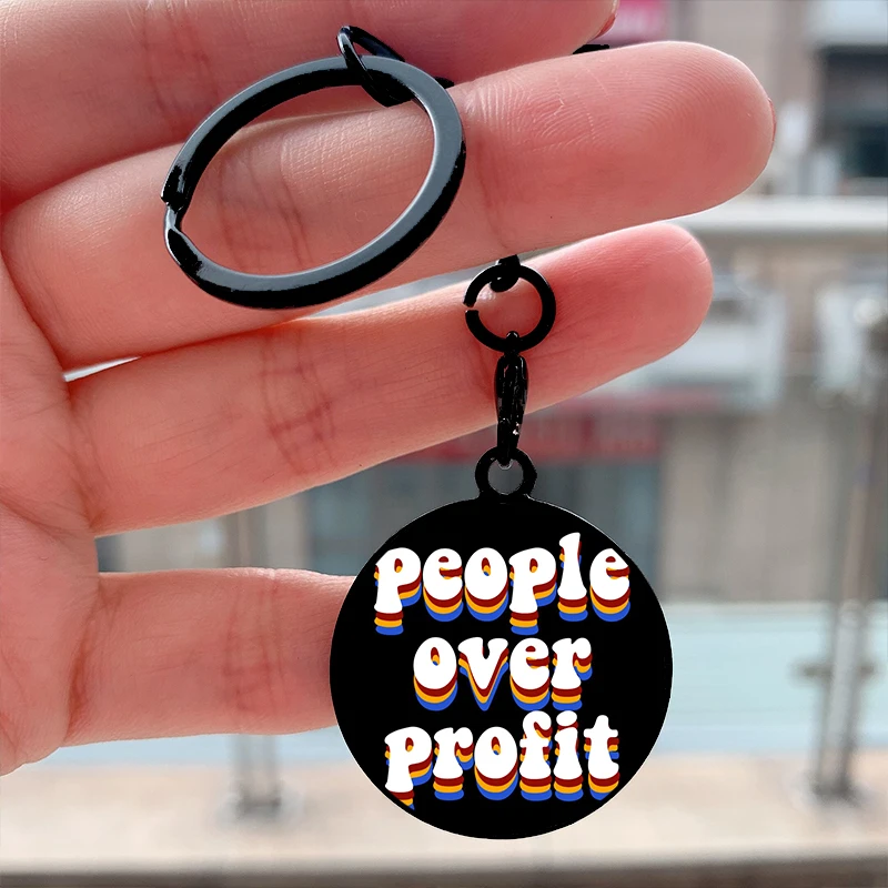 

Fashion people over profit Cool Key Tag Motorcycles Cars Backpack Chaveiro Keychain For Friends Key Ring Accessories