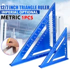 Треугольная линейка, транспортир из алюминиевого сплава, 12 Дюймов, 30 см, для столярных работ