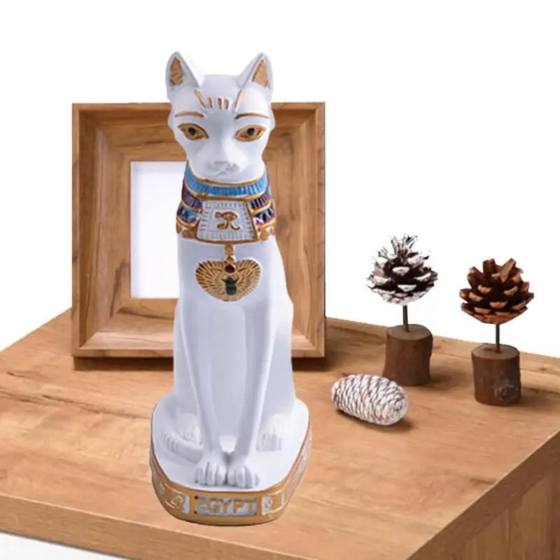

Egyptian Style Cat Figurine Statue Decoration Vintage Cat Goddess Bastet Statue Home Garden Ornaments