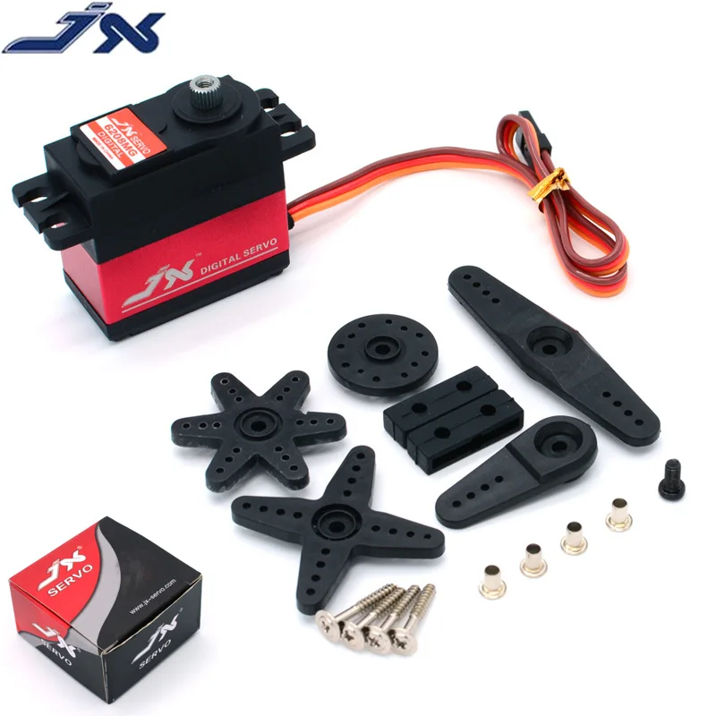 

JX сервопривод PDI-6208MG 8 кг 0,07 сек 120 градусов высокоскоростная стандартная металлическая Шестерня для 1/10 RC Дрифт машина Багги гусеничная моде...