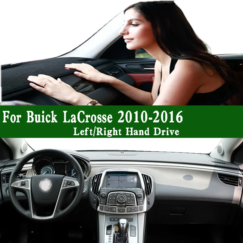 

For Buick LaCrosse EG2 2010-2016 Dashmat Dashboard Cover Instrument Panel Sunscreen Insulation Protective Pad Carpet Ornaments