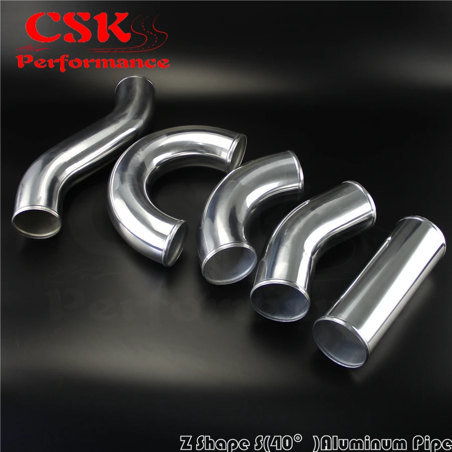 Z / S форма алюминиевый интеркулер Впускной трубопровод труба шланг 102 мм 4 дюйма L =