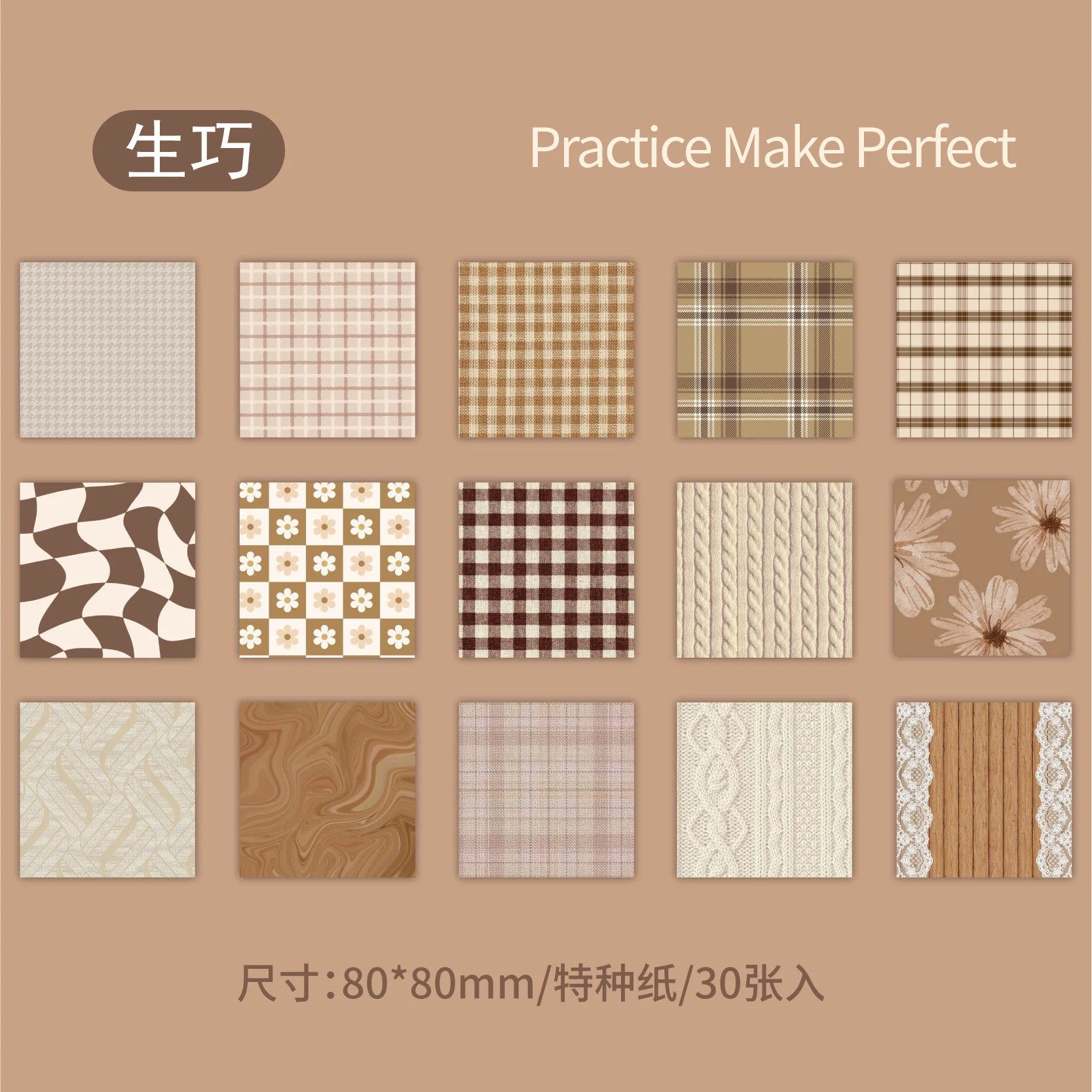 

Блокноты Alideco, 30 шт., бумага, 6 дизайнов