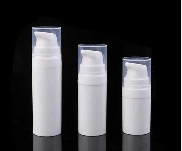 15ml 30ml 50ml Empty Plastic Cosmetic Bottle Travel Liquid Bottles White Airless Pump Vacuum Toiletries Container
