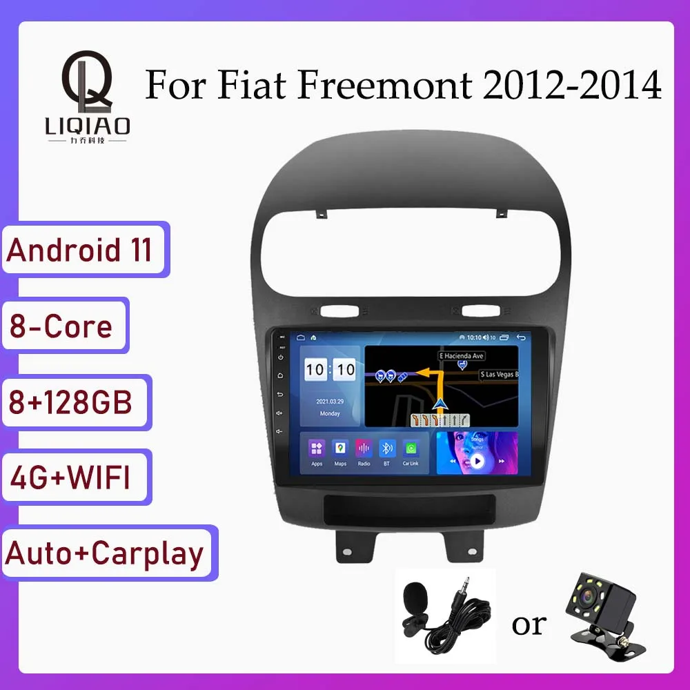 Автомагнитола 9 дюймов IPS для Fiat Freemont 2012-2014 автомобильный мультимедийный плеер Wi-Fi