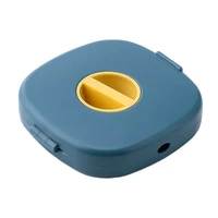 small portable round rotatable data cable organizer storage box mobile phone charging cable winder can be carried cable winder