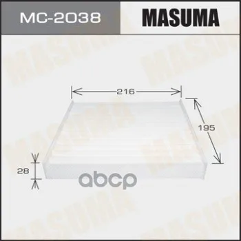 Салонныйфильтрac 108e Masuma (1/40) арт. MC2038|Салонный фильтр| |