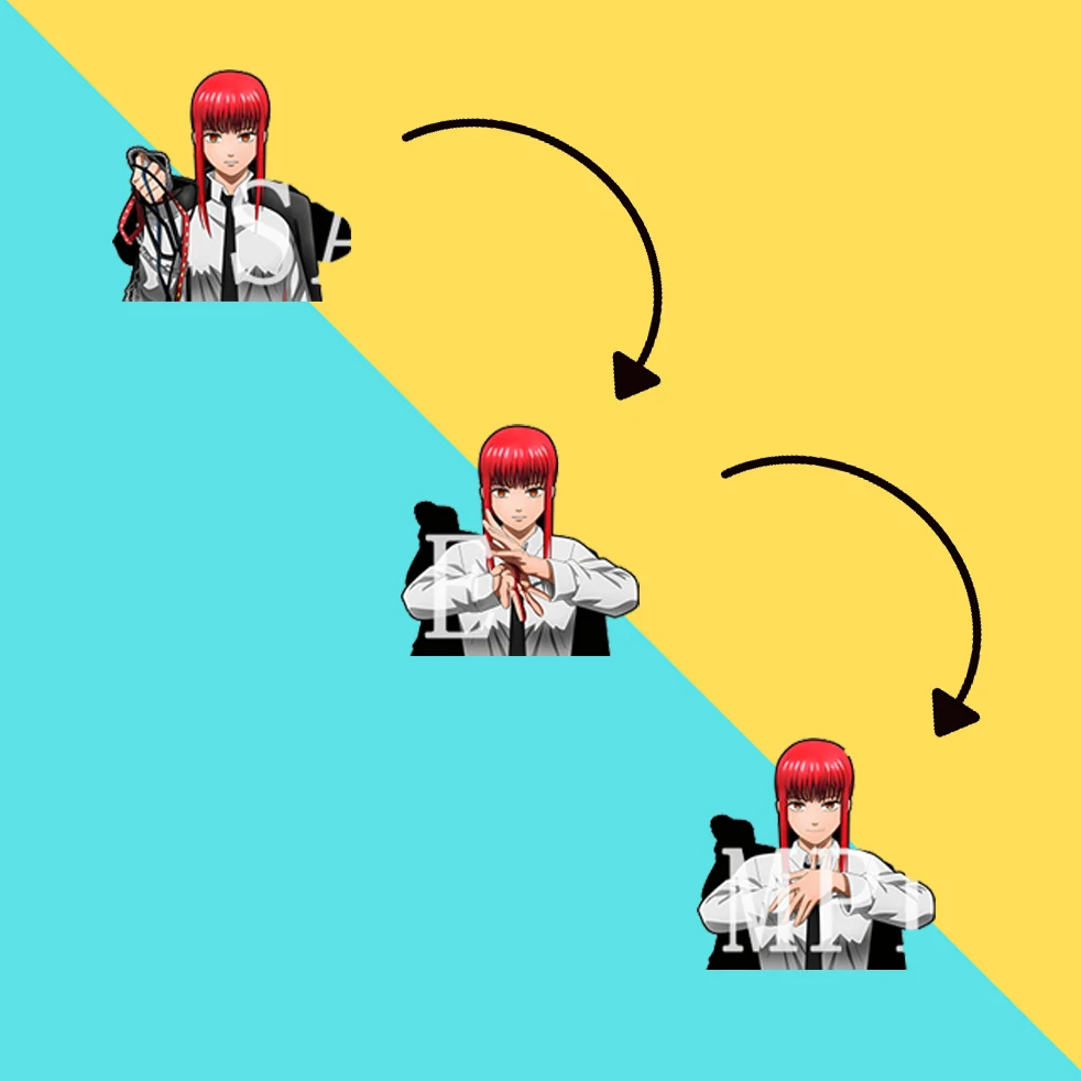 

3D-наклейки на автомобиль «бензопила» Makima, водонепроницаемые аксессуары для дома, наклейки для ноутбука, холодильника и т. Д.