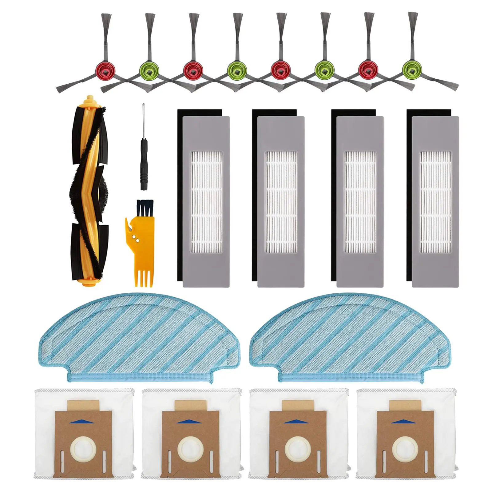 

Accessory Kit Replacement for Ecovacs DEEBOT OZMO T8 AIVI T8 Max T8 T9 Series N8 Pro N8 Pro+ Robot Vacuum Cleaner