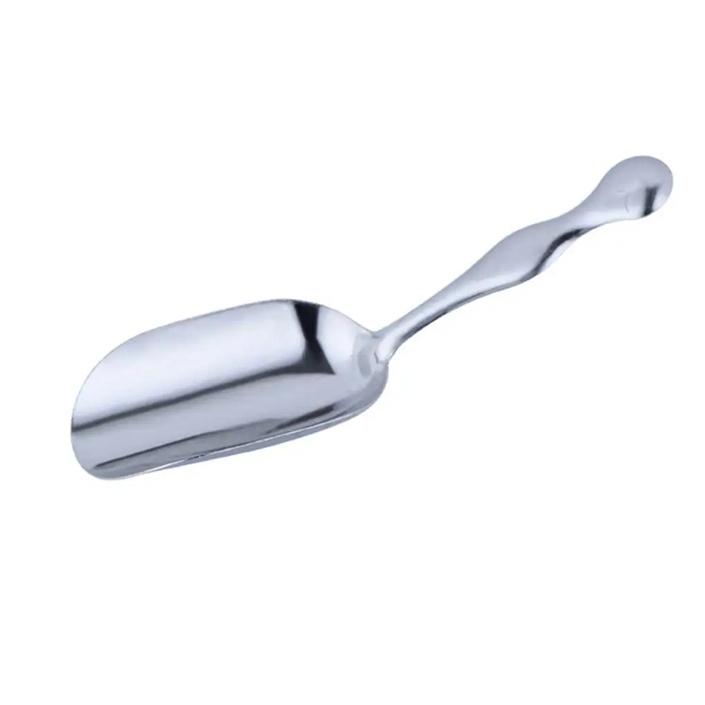 

Stainless Steel Curved Tea Spoon Wear-resistant Rustproof Teaware Household Use Teaspoon Ice Cream Salad Fruit