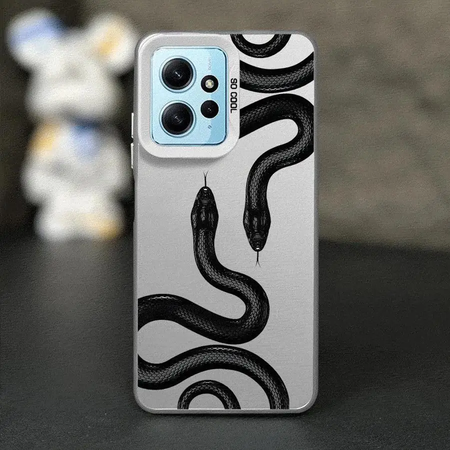 Snake Rose Skull Blvck Phone Case for Xiaomi Redmi Note 11 Pro 5G 12S 11S 12 13 Plus 10S 10 Capa Coque Cover