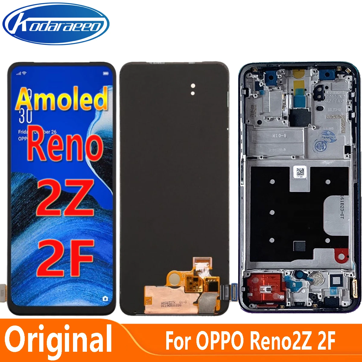 

Оригинальный Amoled для OPPO Reno2 F Reno 2Z 2F CPH1989 ЖК-дисплей с сенсорным экраном дигитайзер для OPPO Reno2 Z Reno2Z Reno2F LCD