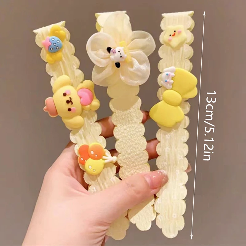 Резинка для волос Sanrio Kuromi на липучке 3 шт.