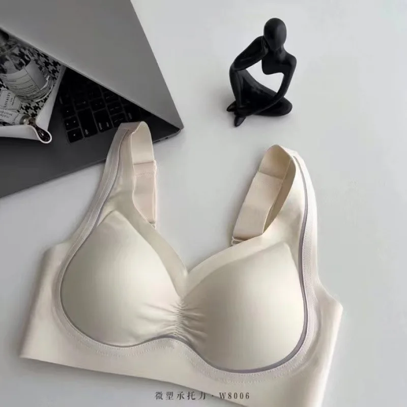 

Женское нижнее белье, бесшовный бюстгальтер без стальных колец, однотонный удобный бюстгальтер с поддержкой верха, регулируемый бюстгальтер, нижнее белье для женщин