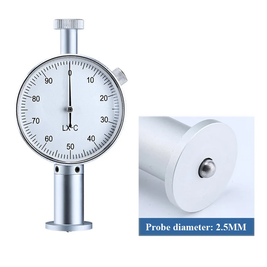 Циферблатный твердомер по Шору Durometer 0-100HC ЖК-дисплей Shore A/C/D пенетрометр