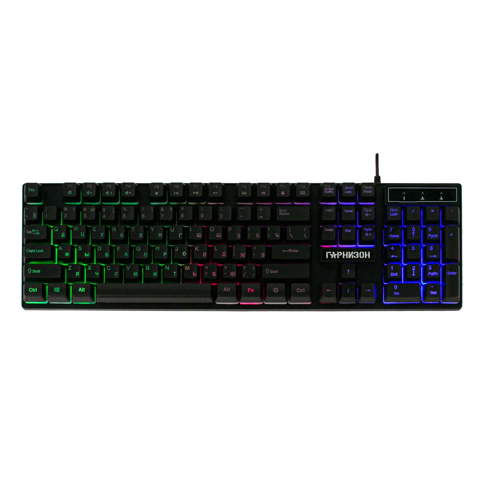 

Игровая клавиатура проводная Гарнизон GK-200GL, черный