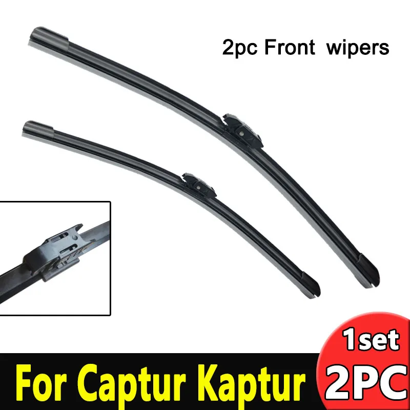 

Wiper LHD Front Wiper Blades For Renault Captur Kaptur 2016 2017 2018 2019 Windshield Windscreen Front Window 26"+16"