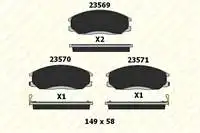 

B235691705 for ten brake BALATASI STAREX 03 SANTAFE 01 06 / KYRON / ACTYON